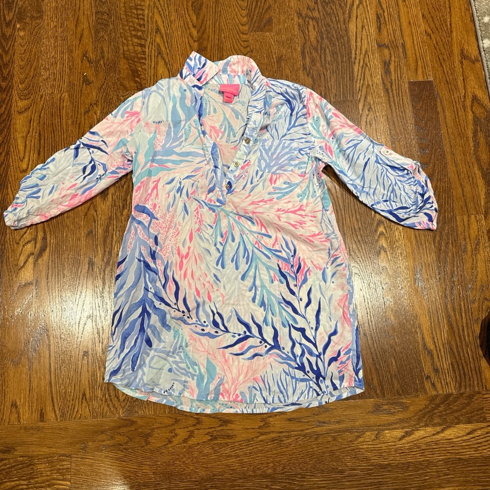 Lilly Pulitzer Kids Dress in Blue and Pink